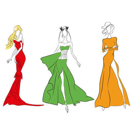 Prom Dress Fashion Show Clip Art